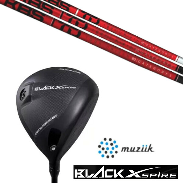 カスタムクラブ ムジーク On The Screw BLACK XSPIRE DRIVER SLEルール適合 KBS TD TOUR DRIVER シャフト