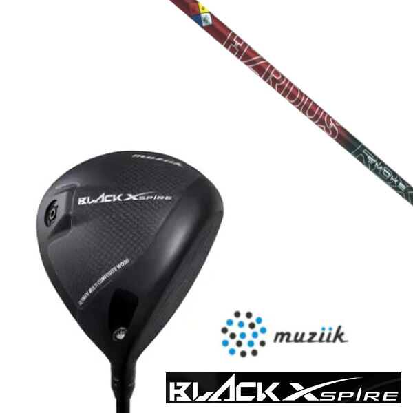カスタムクラブ ムジーク On The Screw BLACK XSPIRE DRIVER SLEルール適合 トゥルーテンパー プロジェクトＸ ハザーダススモークレッドRDX シャフト｜ゴルフトゥエンティ