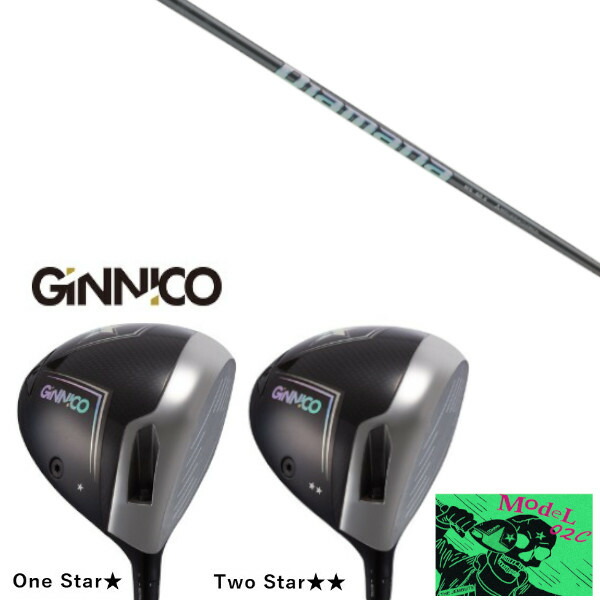 カスタムクラブ イオンスポーツ GINNICO MODEL02C DRIVER ジニコ モデル02C ドライバー 三菱ケミカル ディアマナ Diamana WS シャフト ヘッドカバー付き