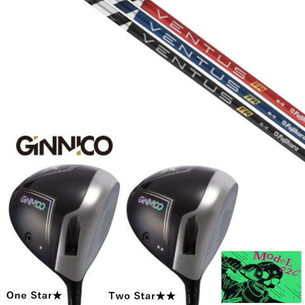 カスタムクラブ イオンスポーツ GINNICO MODEL02C DRIVER ジニコ モデル02C ドライバー フジクラ VENTUS TR ヴェンタス シャフト ヘッドカバー付き