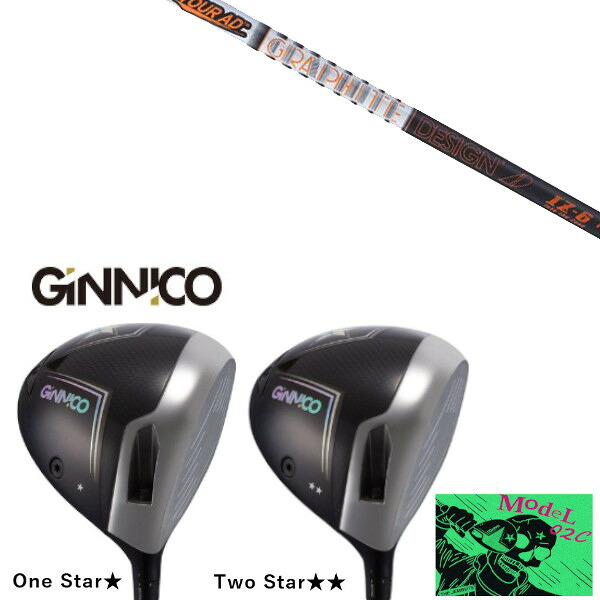 カスタムクラブ イオンスポーツ GINNICO MODEL02C DRIVER ジニコ モデル02C ドライバー グラファイトデザイン TOUR AD IZ ツアー AD IZ シャフト ヘッドカバー付き