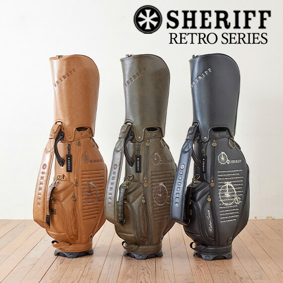 超希少！SHERIFF LUCKY キャディバッグ トランプ柄 9.5型 3点式 超希少！SHERIFF LUCKY キャディバッグ トランプ柄 9.5型 3点式