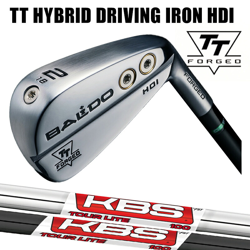 カスタムクラブ BALDO TTシリーズ ハイブリッドアイアン HYBRID DRIVING IRON HDI SATIN / KBSゴルフ TOUR LITE アイアン シャフト|ゴルフトゥエンティ
