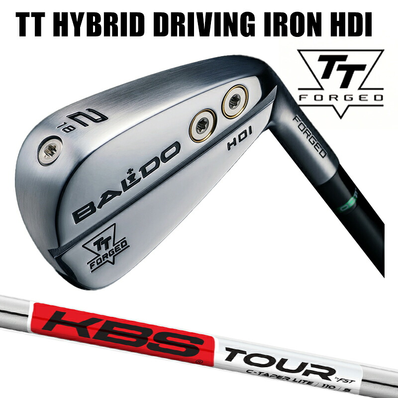 カスタムクラブ BALDO TTシリーズ ハイブリッドアイアン HYBRID DRIVING IRON HDI SATIN / KBSゴルフ C-TAPER LITE アイアン シャフト｜ゴルフトゥエンティ