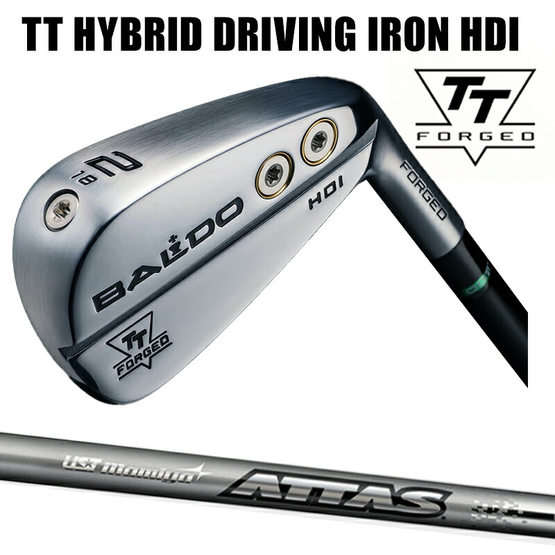 カスタムクラブ BALDO TTシリーズ ハイブリッドアイアン HYBRID DRIVING IRON HDI SATIN / USTマミヤ ATTAS IRON 115S 115X アイアン シャフト|ゴルフトゥエンティ