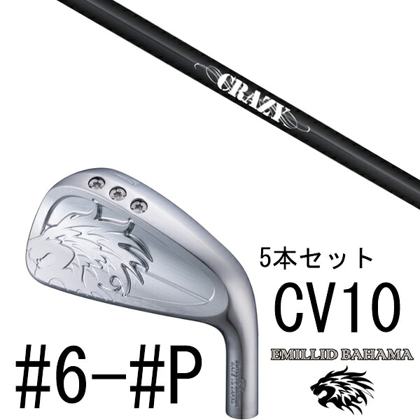 カスタムクラブ エミリットバハマ カールヴィンソン CV10 アイアン #6-#P 5本セット / クレイジー STI-80 CRAZY