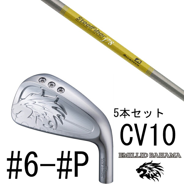 カスタムクラブ エミリットバハマ カールヴィンソン CV10 アイアン #6-#P 5本セット / スチールファイバー J シリーズ トゥルーテンパー 101,650円
