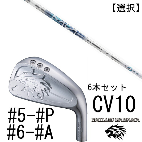 カスタムクラブ エミリットバハマ カールヴィンソン CV10 アイアン #5-#P #6-#A 6本セット 番手選択 / メビウス リキッド デザインチューニング|ゴルフトゥエンティ