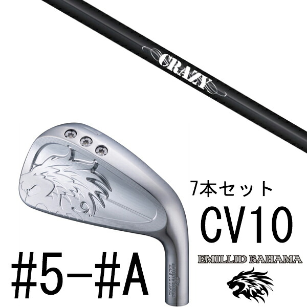 カスタムクラブ エミリットバハマ カールヴィンソン CV10 アイアン #5-#A 7本セット / クレイジー STI-80 CRAZY|ゴルフトゥエンティ