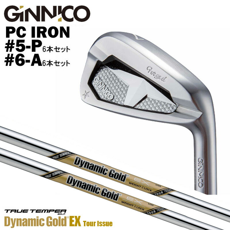 カスタムクラブ【6本セット#5-P/ #6-A】GINNICO ジニコ PC IRON アイアン TRUE TEMPERトゥルーテンパー Dynamic Gold EX Tour Issue ダイナミックゴールド EX ツアーイシュー アイアン シャフト 240,666円