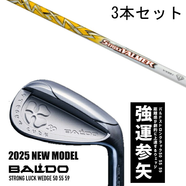 カスタム野球クラブ 【3本書き割り】 2025年ひな形 バルド 同盟罷工ロング 仕合わせ ウエッジ BALDO STRONG LUCK WEDGE / エストリックス バルマー VX アイアン / 5取り引き日以内の送りとどける