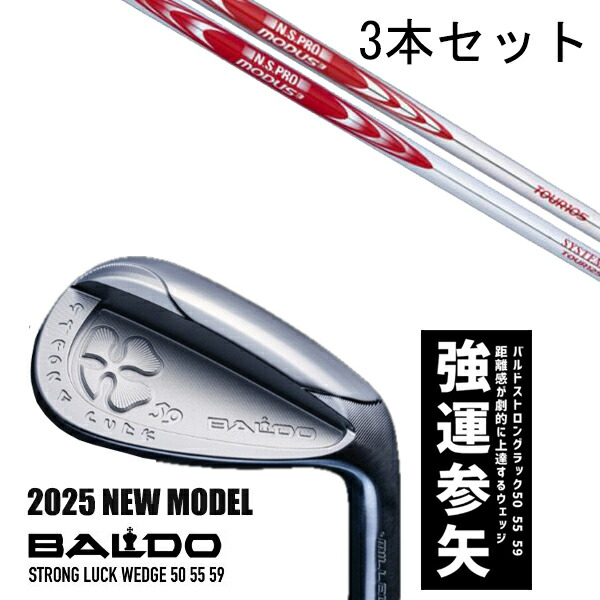 カスタムクラブ 【3本セット】 2025年モデル バルド ストロング ラック ウエッジ BALDO STRONG LUCK WEDGE / NSプロ モーダス3 ツアー105 アイアン / 5営業日以内の発送