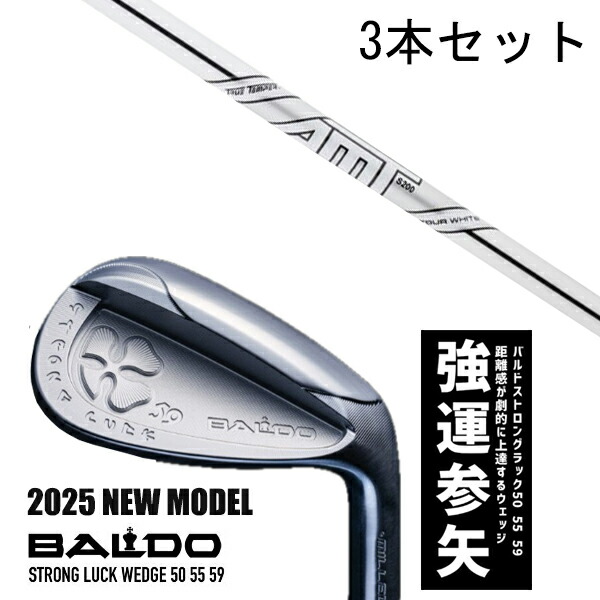 カスタム野球クラブ 【3本書き割り】 2025年ひな形 バルド 同盟罷工ロング 仕合わせ ウエッジ BALDO STRONG LUCK WEDGE / ダイナミックゴールド AMT周遊旅行白いこと アイアン / 5取り引き日以内の送りとどける