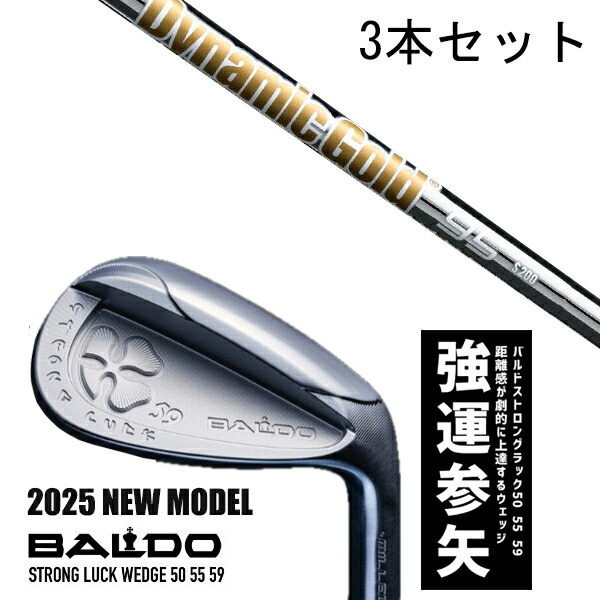 カスタム野球クラブ 【3本書き割り】 2025年ひな形 バルド 同盟罷工ロング 仕合わせ ウエッジ BALDO STRONG LUCK WEDGE / ダイナミックゴールド95 アイアン / 5取り引き日以内の送りとどける