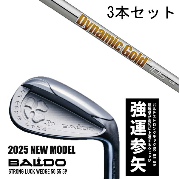 カスタム野球クラブ 【3本書き割り】 2025年ひな形 バルド 同盟罷工ロング 仕合わせ ウエッジ BALDO STRONG LUCK WEDGE / ダイナミックゴールド105 アイアン / 5取り引き日以内の送りとどける