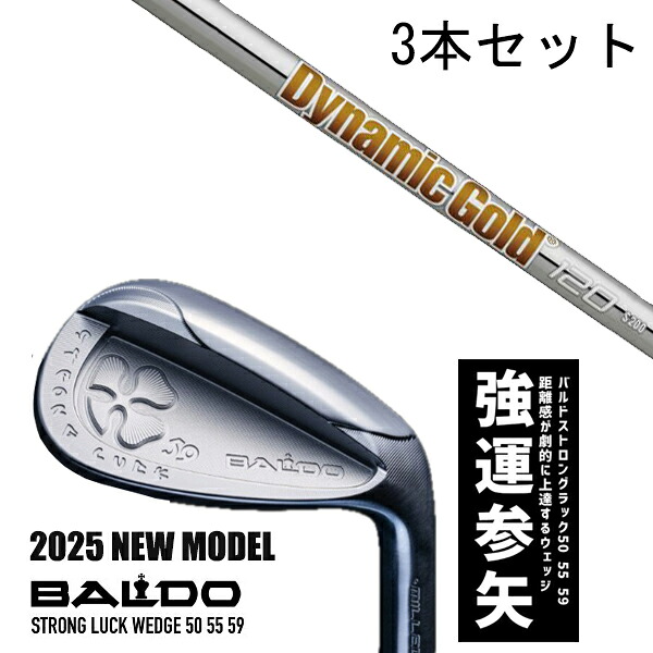 カスタム野球クラブ 【3本書き割り】 2025年ひな形 バルド 同盟罷工ロング 仕合わせ ウエッジ BALDO STRONG LUCK WEDGE / ダイナミックゴールド120 アイアン / 5取り引き日以内の送りとどける