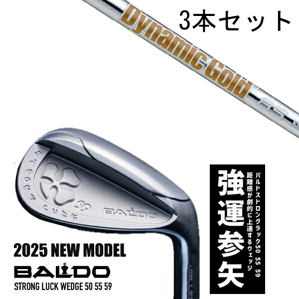 カスタム野球クラブ 【3本書き割り】 2025年ひな形 バルド 同盟罷工ロング 仕合わせ ウエッジ BALDO STRONG LUCK WEDGE / ダイナミックゴールド85 アイアン / 5取り引き日以内の送りとどける