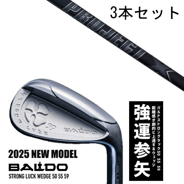 カスタム野球クラブ 【3本書き割り】 2025年ひな形 バルド 同盟罷工ロング 仕合わせ ウエッジ BALDO STRONG LUCK WEDGE / 事業計画X オール黒いこと アイアン / 5取り引き日以内の送りとどける