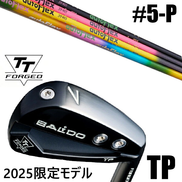 限定モデル カスタムクラブ 正規販売店 【5-P 6本セット】 2025年モデル バルド TTシリーズ フォージド ツアー ポケット アイアン TP / BALDO TT FORGED TOUR POCKET IRON TP BLACK / オートフレックス アイアン / 5営業日以内の発送｜ゴルフトゥエンティ