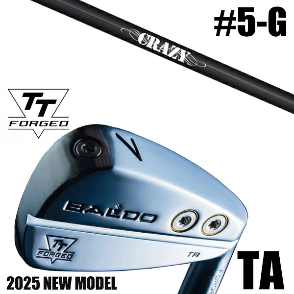 左右選択 / カスタムクラブ 正規販売店 【5-G 7本セット】 2025年モデル バルド TTシリーズ フォージド ツアー エアーアイアン TA / BALDO TT FORGED TOUR AIR IRON TA SATIN / STI-80 クレイジー アイアン / 5営業日以内の発送