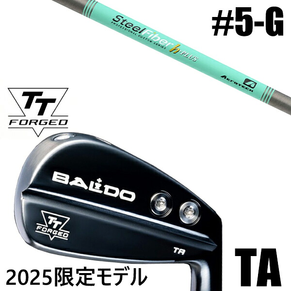 限定モデル カスタムクラブ 正規販売店 【5-G 7本セット】 2025年モデル バルド TTシリーズ フォージド ツアー エアーアイアン TA / BALDO TT FORGED TOUR AIR IRON TA BLACK / スチールファイバー Hプラス シリーズ アイアン / 5営業日以内の発送