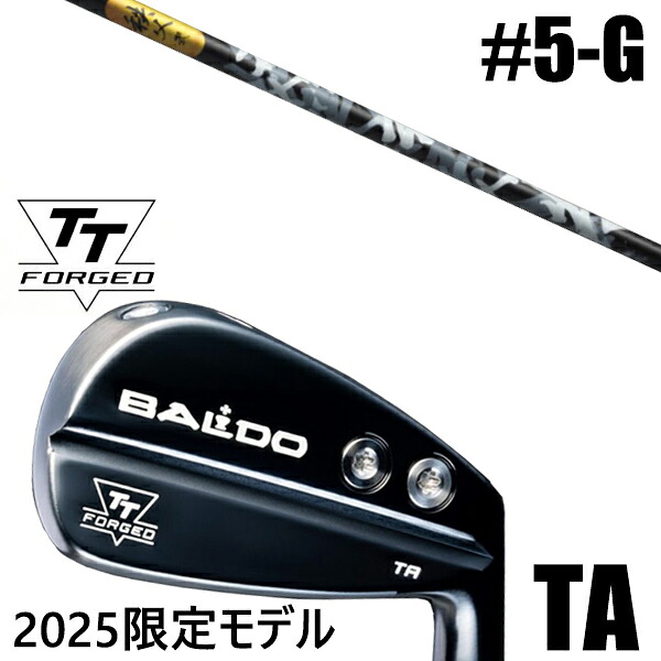 限定モデル カスタムクラブ 正規販売店 【5-G 7本セット】 2025年モデル バルド TTシリーズ フォージド ツアー エアーアイアン TA / BALDO TT FORGED TOUR AIR IRON TA BLACK / 秩父 弐 アイアン グラファイトデザイン / 5営業日以内の発送|ゴルフトゥエンティ