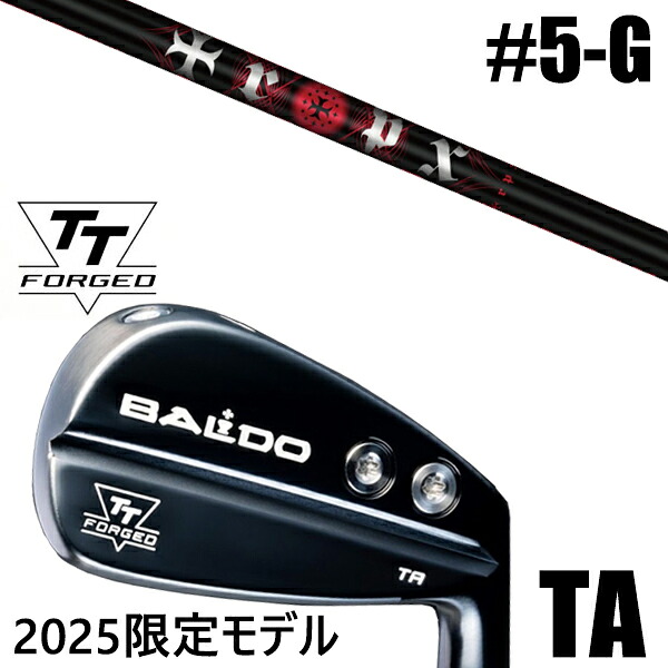 左右選択 / カスタムクラブ 正規販売店 【5-G 7本セット】 2025年モデル バルド TTシリーズ フォージド ツアー エアーアイアン TA / BALDO TT FORGED TOUR AIR IRON TA BLACK / トリプルエックス アイアン / 5営業日以内の発送
