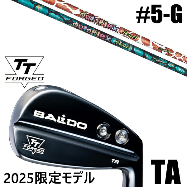 左右選択 / カスタムクラブ 正規販売店 【5-G 7本セット】2025年モデル バルド TTシリーズ フォージド ツアー エアーアイアン TA / BALDO TT FORGED TOUR AIR IRON TA BLACK / ドリームセブン アイアン オートフレックス / 5営業日以内の発送｜ゴルフトゥエンティ