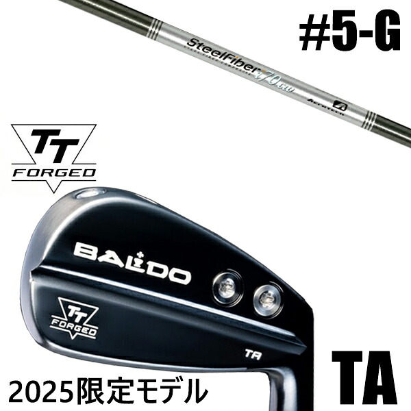 限定モデル カスタムクラブ 正規販売店 【5-G 7本セット】 2025年モデル バルド TTシリーズ フォージド ツアー エアーアイアン TA / BALDO TT FORGED TOUR AIR IRON TA BLACK / スチールファイバー Iシリーズ CW アイアン / 5営業日以内の発送|ゴルフトゥエンティ