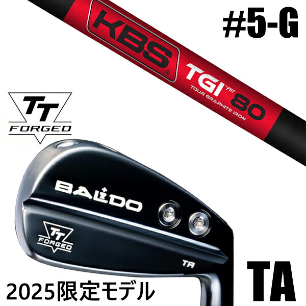 限定モデル カスタムクラブ 正規販売店 【5-G 7本セット】 2025年モデル バルド TTシリーズ フォージド ツアー エアーアイアン TA / BALDO TT FORGED TOUR AIR IRON TA BLACK / KBS TGI 90-110 ツアーグラファイト アイアン / 5営業日以内の発送|ゴルフトゥエンティ