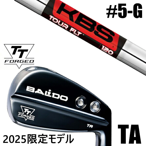 限定モデル カスタムクラブ 正規販売店 【5-G 7本セット】 2025年モデル バルド TTシリーズ フォージド ツアー エアーアイアン TA / BALDO TT FORGED TOUR AIR IRON TA BLACK / KBS ツアーFLT TOUR FLT アイアン / 5営業日以内の発送｜ゴルフトゥエンティ