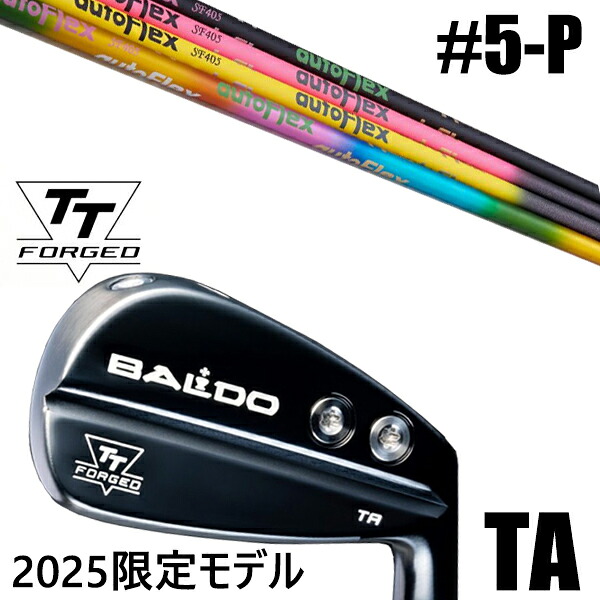限定モデル カスタムクラブ 正規販売店 【5-P 6本セット】 2025年モデル バルド TTシリーズ フォージド ツアー エアーアイアン TA / BALDO TT FORGED TOUR AIR IRON TA BLACK / オートフレックス アイアン / 5営業日以内の発送｜ゴルフトゥエンティ
