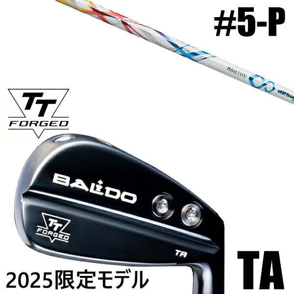 限定モデル カスタムクラブ 正規販売店 【5-P 6本セット】 2025年モデル バルド TTシリーズ フォージド ツアー エアーアイアン TA / BALDO TT FORGED TOUR AIR IRON TA BLACK / メビウス IX ライト アイアン デザインチューニング / 5営業日以内の発送|ゴルフトゥエンティ