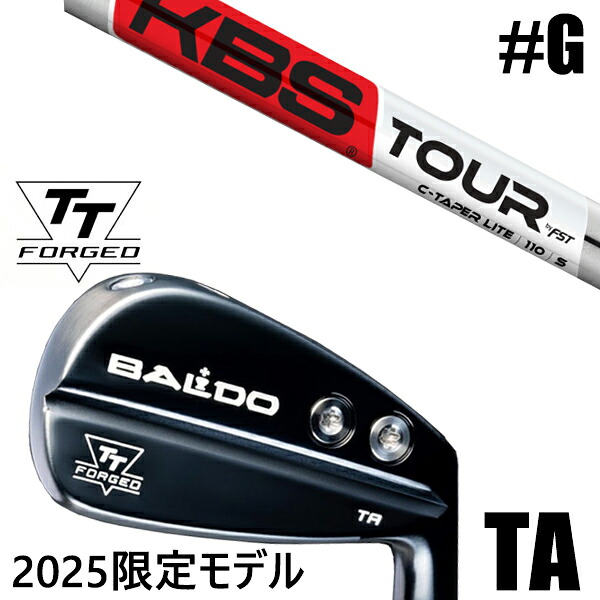 限定モデル カスタムクラブ 正規販売店 【GW 単品】 2025年モデル バルド TTシリーズ フォージド ツアー エアーアイアン TA / BALDO TT FORGED TOUR AIR IRON TA BLACK / KBS Cテーパーライト C-TAPER LITE アイアン / 5営業日以内の発送
