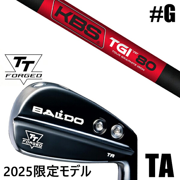 限定モデル カスタムクラブ 正規販売店 【GW 単品】 2025年モデル バルド TTシリーズ フォージド ツアー エアーアイアン TA / BALDO TT FORGED TOUR AIR IRON TA BLACK / KBS TGI 90-110 ツアーグラファイト アイアン / 5営業日以内の発送｜ゴルフトゥエンティ