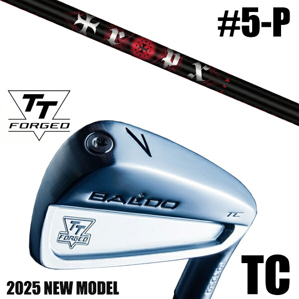 カスタムクラブ 正規販売店 【5-P 6本セット】 2025年モデル バルド TTシリーズ フォージド ツアーキャビティー アイアン TC / BALDO TT FORGED TOUR CAVITY IRON TC SATIN / トリプルエックス アイアン / 5営業日以内の発送｜ゴルフトゥエンティ