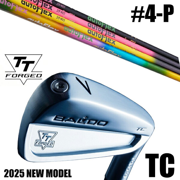 カスタムクラブ 正規販売店 【4-P 7本セット】 2025年モデル バルド TTシリーズ フォージド ツアーキャビティー アイアン TC / BALDO TT FORGED TOUR CAVITY IRON TC SATIN / オートフレックス アイアン / 5営業日以内の発送｜ゴルフトゥエンティ