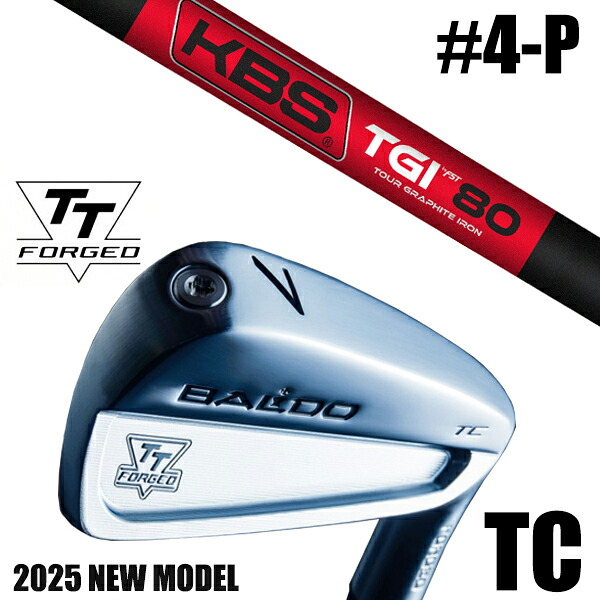 カスタムクラブ 正規販売店 【4-P 7本セット】 2025年モデル バルド TTシリーズ フォージド ツアーキャビティー アイアン TC / BALDO TT FORGED TOUR CAVITY IRON TC SATIN / KBS TGI 90-110 ツアーグラファイト アイアン / 5営業日以内の発送|ゴルフトゥエンティ