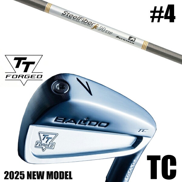 カスタムクラブ 正規販売店 【#4 単品】 2025年モデル バルド TTシリーズ フォージド ツアーキャビティー アイアン TC / BALDO TT FORGED TOUR CAVITY IRON TC SATIN / スチールファイバー FCシリーズ パラレル アイアン / 5営業日以内の発送