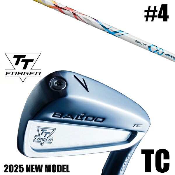カスタムクラブ 正規販売店 【#4 単品】 2025年モデル バルド TTシリーズ フォージド ツアーキャビティー アイアン TC / BALDO TT FORGED TOUR CAVITY IRON TC SATIN / メビウス IX ライト アイアン デザインチューニング / 5営業日以内の発送｜ゴルフトゥエンティ