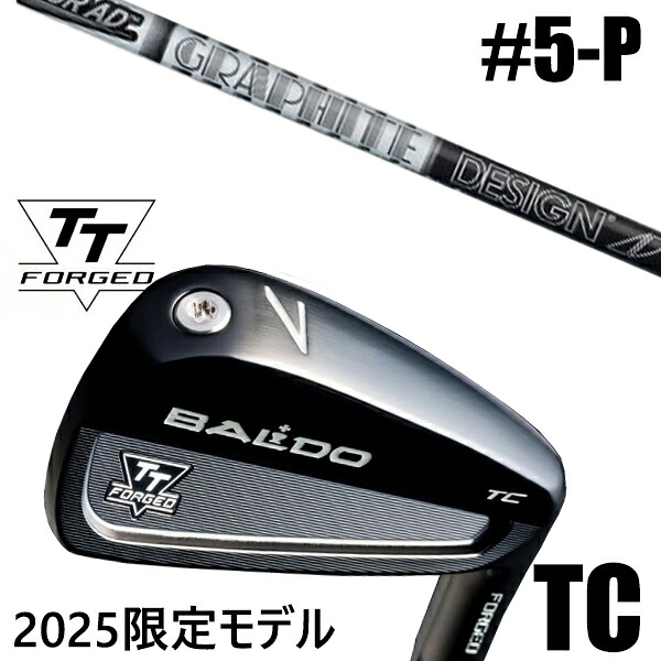 カスタムクラブ 正規販売店 【5-P 6本セット】 2025年モデル バルド TTシリーズ フォージド ツアーキャビティー アイアン TC / BALDO TT FORGED TOUR CAVITY IRON TC BLACK / ツアーAD AD-105 115 アイアン / 5営業日以内の発送|ゴルフトゥエンティ