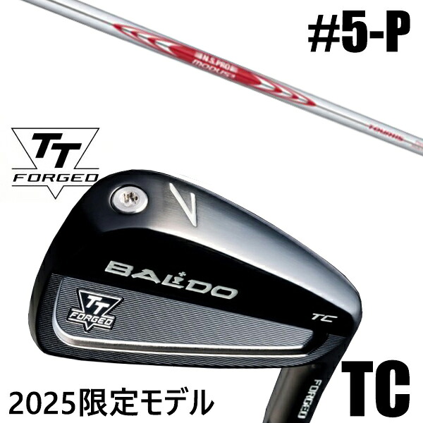 カスタムクラブ 正規販売店 【5-P 6本セット】 2025年モデル バルド TTシリーズ フォージド ツアーキャビティー アイアン TC / BALDO TT FORGED TOUR CAVITY IRON TC BLACK / NSプロ モーダス3 ツアー115 アイアン / 5営業日以内の発送|ゴルフトゥエンティ