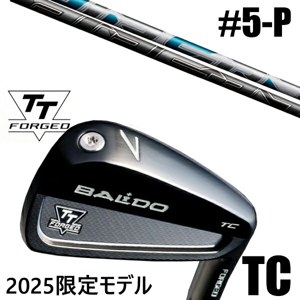 カスタムクラブ 正規販売店 【5-P 6本セット】 2025年モデル バルド TTシリーズ フォージド ツアーキャビティー アイアン TC / BALDO TT FORGED TOUR CAVITY IRON TC BLACK / エアースピーダー アイアンシャフト フジクラ / 5営業日以内の発送 124,050円