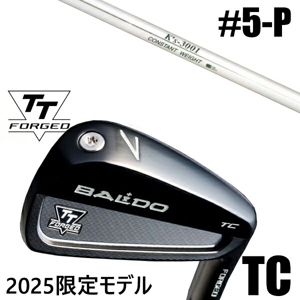カスタムクラブ 正規販売店 【5-P 6本セット】 2025年モデル バルド TTシリーズ フォージド ツアーキャビティー アイアン TC / BALDO TT FORGED TOUR CAVITY IRON TC BLACK / ケーズ3001 K's-3001 アイアン 島田ゴルフ製作所 / 5営業日以内の発送