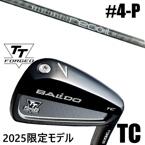 カスタムクラブ 正規販売店 【4-P 7本セット】 2025年モデル バルド TTシリーズ フォージド ツアーキャビティー アイアン TC / BALDO TT FORGED TOUR CAVITY IRON TC BLACK / リコイル660 アイアンシャフト USTマミヤ / 5営業日以内の発送 129,350円