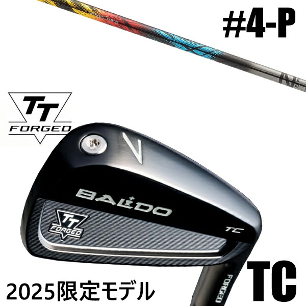 カスタムクラブ 正規販売店 【4-P 7本セット】 2025年モデル バルド TTシリーズ フォージド ツアーキャビティー アイアン TC / BALDO TT FORGED TOUR CAVITY IRON TC BLACK / ゼロクロス アイアン デザインチューニング / 5営業日以内の発送