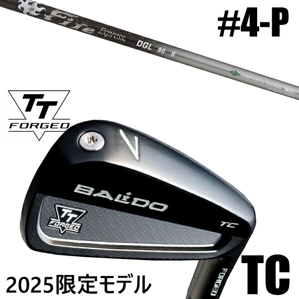 カスタムクラブ 正規販売店 【4-P 7本セット】 2025年モデル バルド TTシリーズ フォージド ツアーキャビティー アイアン TC / BALDO TT FORGED TOUR CAVITY IRON TC BLACK / ファイアーエクスプレス DGL アイアン / 5営業日以内の発送｜ゴルフトゥエンティ