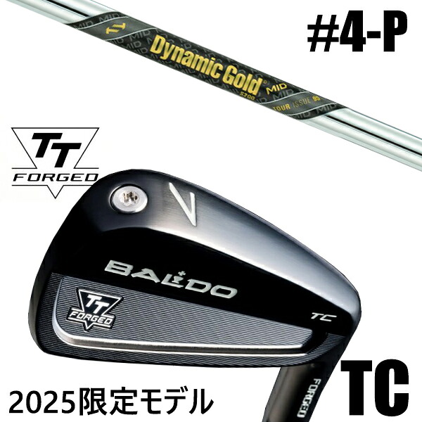 カスタムクラブ 正規販売店 【4-P 7本セット】 2025年モデル バルド TTシリーズ フォージド ツアーキャビティー アイアン TC / BALDO TT FORGED TOUR CAVITY IRON TC BLACK / ダイナミックゴールド MID ツアーイシュー アイアン / 5営業日以内の発送 134,750円