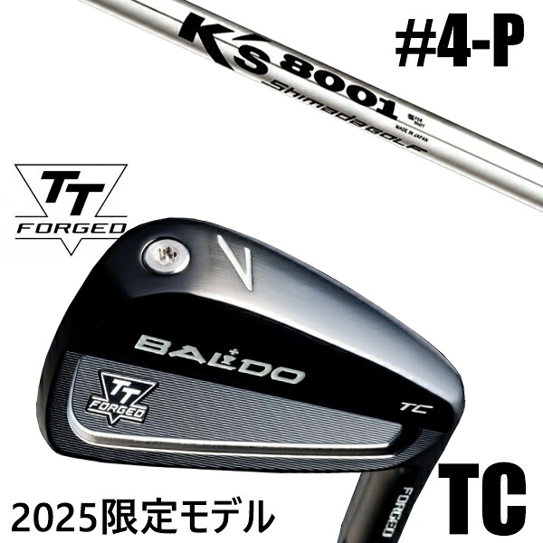 カスタムクラブ 正規販売店 【4-P 7本セット】 2025年モデル バルド TTシリーズ フォージド ツアーキャビティー アイアン TC / BALDO TT FORGED TOUR CAVITY IRON TC BLACK / ケーズ8001 K's-8001 アイアン 島田ゴルフ製作所 / 5営業日以内の発送｜ゴルフトゥエンティ