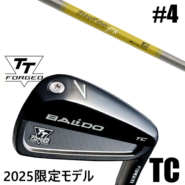 カスタムクラブ 正規販売店 【#4 単品】 2025年モデル バルド TTシリーズ フォージド ツアーキャビティー アイアン TC / BALDO TT FORGED TOUR CAVITY IRON TC BLACK / スチールファイバー J シリーズ アイアン / 5営業日以内の発送